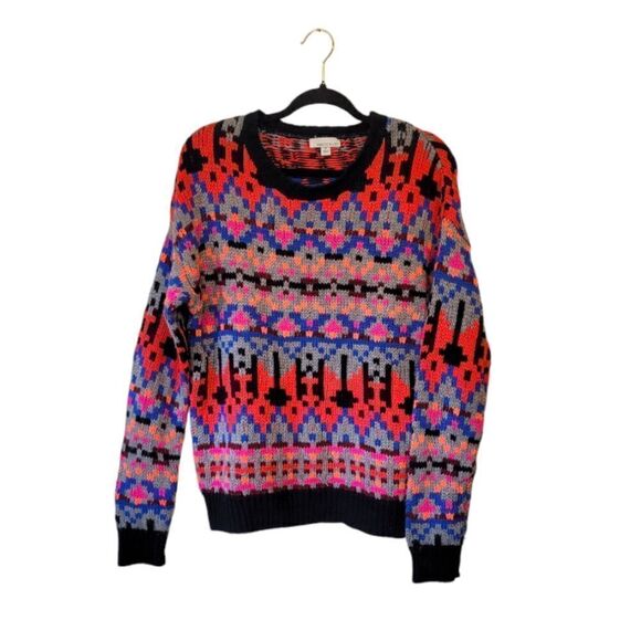 EVEREVE Allison Joy Gracie Multicolor Knit Sweater - Picture 1 of 8